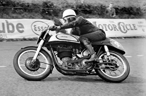 01428 Collection: Geoff Duke riding in the 1950 Ulster Grand Prix at the Clady Circuit near Belfast