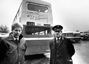 Vandalism Prints: Geoff Wellings (left) President 5 / 36 Drivers Branch of TGWU and Tony Collins