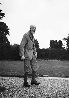 George Bernard Shaw playwright at his country home in Ayot St Lawrence Hertfordshire