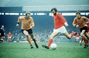 George Best 1971 Manchester United (centre) and M Bailey Wolverhampton football