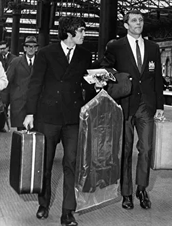 Luggage Prints: George Best & David Herd, Manchester United Football Players
