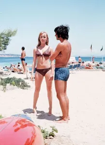 George Best Football Player and Susan George actress on holiday in Palma Nova Majorca