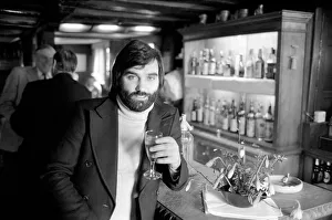 George Best. Footballer George Best at the Bray home of Michael Parkinson