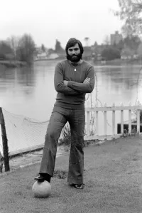 George Best. Footballer George Best at the Bray home of Michael Parkinson