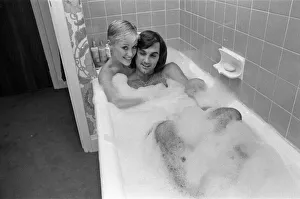 Wags Prints: George Best and his girlfriend Angela Macdonald - James pictured at the London home