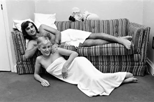 George Best and his girlfriend Angela Macdonald - James pictured at the London home