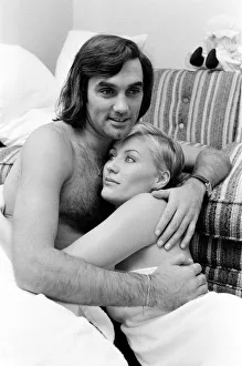 George Best and his girlfriend Angela Macdonald - James pictured at the London home