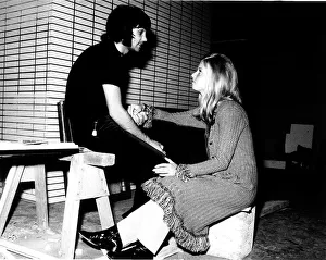 Wags Prints: George Best and girlfriend Siv Hederby hold hands August 1970 at his new home under