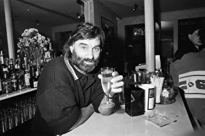 George Best inside his new wine bar in London called Besties - 17 / 01 / 1989