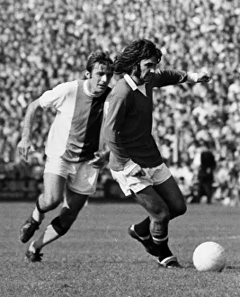 George Best of Manchester United 1971 in action against Crystal Palace 11th