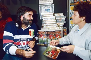 Opening Prints: George Best at the opening of HMV Videozone in Northumberland Street, Newcastle