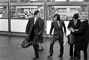 George Best right as he left Old Trafford ground to board the coach on route to Ipswich