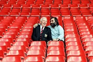 01414 Collection: george best, former soccer player with sir matt busby. sept 90-7843 Copyright Express