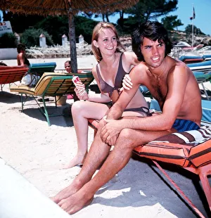 Holiday Prints: George Best and Susan George on holiday in Palma Nova Majorca