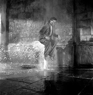 George Cole famous comedy film star was blown up through a manhole will a water jet seven