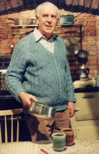 George Cole filming scene for TV My Good Friend - March 1994