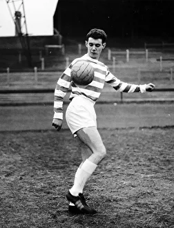 George Connelly Celtic footballer aged 16 years old February 1966 juggling ball Parkhead