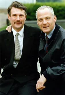 Councillor Prints: George Duggins, left, Labour Party By Election Candidate, pictured with Eastenders actor