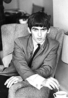 George Harrison pictured at the London residence of Daily Mirror