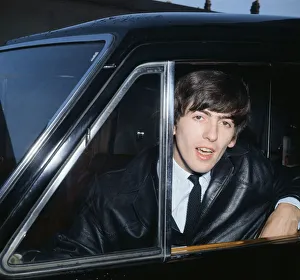 Beatles Colour Prints: George Harrison in Portsmouth for the Beatles gig at the Guildhall 12th November 1963