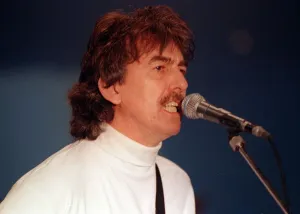 George Harrison rehearsing at Shepperton Studios for his London Concert April 1992