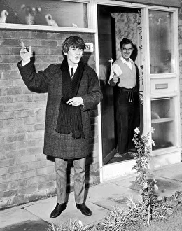 George Harrison saying goodbye to his father Harold Hargreaves Harrison