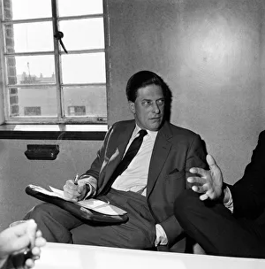 George Henry Hubert Lascelles, 7th Earl of Harewood attends news press conference for an