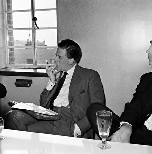 George Henry Hubert Lascelles, 7th Earl of Harewood attends news press conference for an