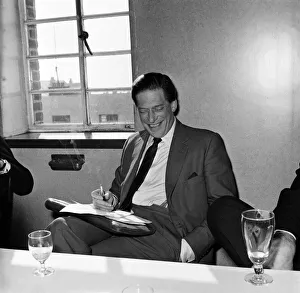 George Henry Hubert Lascelles, 7th Earl of Harewood attends news press conference for an