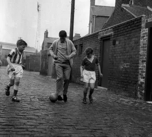 George Herd Sunderland and Scottish centre forward having just heard of his selection to