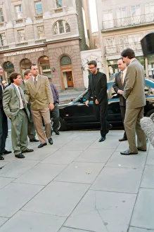 00940 Prints: George Michael arriving at the Law Courts for his legal battle with Sony