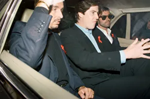 Aids Prints: George Michael in a car, during his failed court battle to be released from his Sony