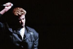 Images Dated 10th June 1988: George Michael in concert. Faith World Tour, Earls Court, London. 10th June 1988