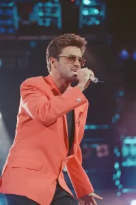 Entertainmnent Prints: George Michael performs Somebody to Love at The Freddie Mercury Tribute concert