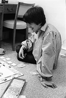 Board Prints: George plays Monopoly (with singer-songwriter Jackie de Shannon
