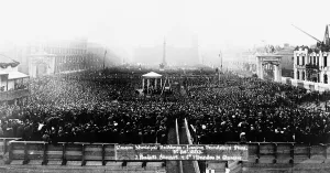 George Square Victorian Glasgow public ceremony for the laying of the foundation stone of