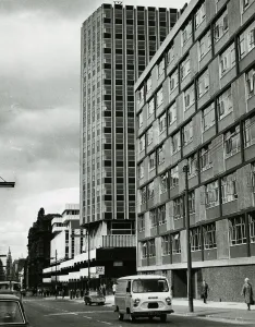 University Prints: George Street Glasgow 1965 - University of Strathclyde Livingston Tower