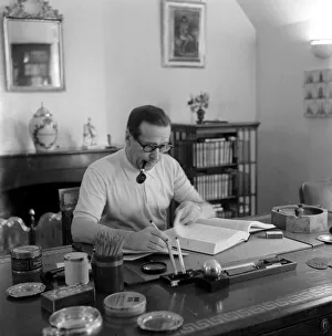 Author Prints: Georges Simenon Belgian author and creator of fictional detective Maigret
