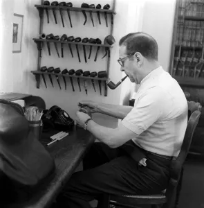 Georges Simenon Belgian author and creator of fictional detective Maigret
