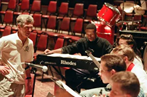 Georgie Fame at Birmingham Town Hall with kids from the Birmingham Schools Jazz Orchestra