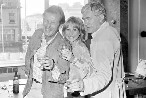 00512 Prints: Gerald Harper Felicity Kendal and Nigel Davenport August 1979 who are all taking