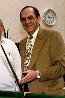 Pod Scan Prints: Gerald Weisfeld former boss of What Every Woman Wants shops playing snooker