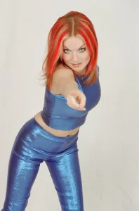 Geri Hailliwell, (famously known as Ginger Spice) pictured here in a photo shoot for