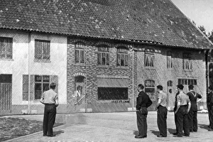 Belgium Prints: German aerodrome close to the Belgian village of Wonbiek camouflaged to look like an