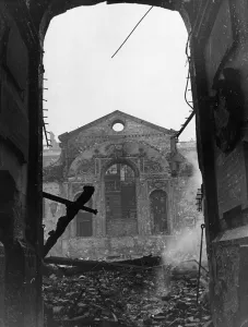 German air raid on the city of London during the Second World War