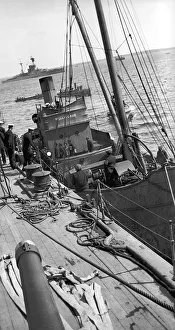 Battleship Prints: German High Sea fleet scuttled at Scapa Flow off Scotland in June 1919