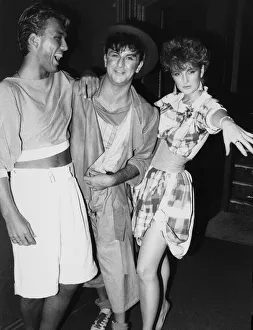 German society girl Francesca Thyssen with singer boyfriend Steve Strange of the band