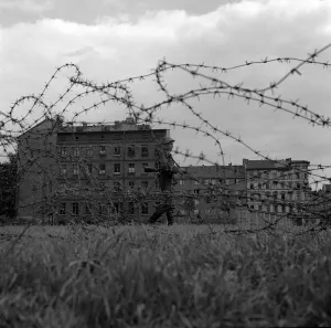 Germany Berlin Wall August 1961 The East West border is closed by the East Germans