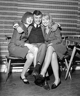 Gerry Marsden Cilla Black Julie Samuel Dec 1964 Gerry Marsden of Gerry