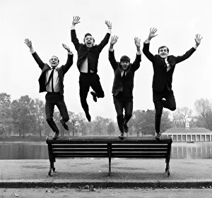 Gerry and the Pacemakers pop group. Gerry Marsden (2nd from the left